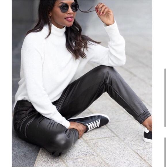 Spanx Leather-Like Jogger Black Size Small - Picture 3 of 16